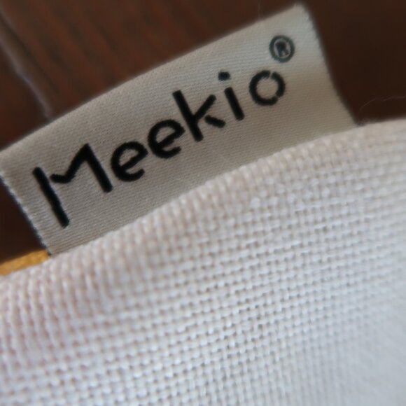 Meekio Yellow Welcome Lumbar Pillow Cover 12" x 19" - Picture 4 of 5